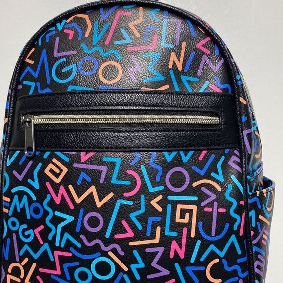 Stranger Things Women\'s Multicolor Geometric Lines Mini Black‎ Backpack main image 8